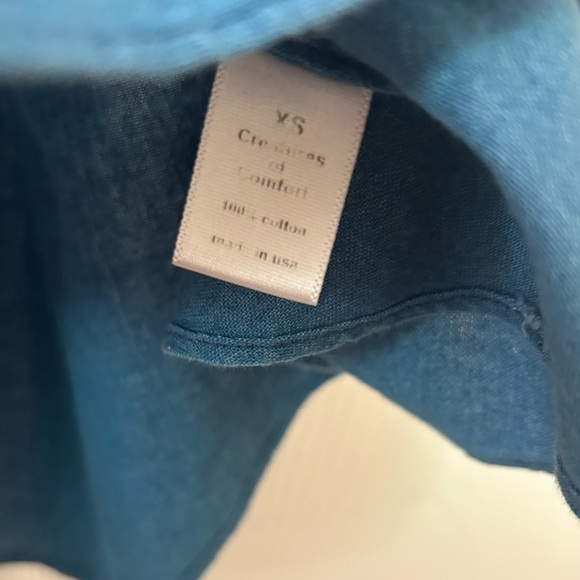 Creatures of Comfort denim peplum tank top xs - Picture 3 of 4